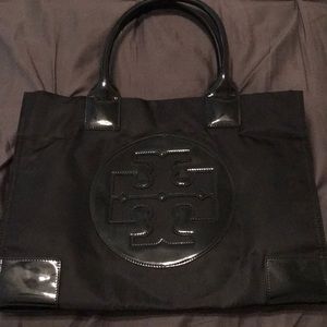 Tory Burch Nylon Blk Tote Bag